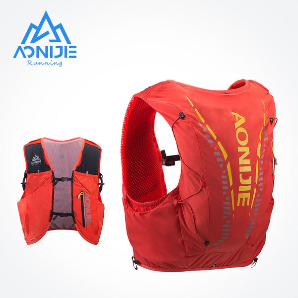 Borse da esterno AONIJIE C962 Advanced Skin 12L Hydration Zaino Pack Bag Vest Soft Water Vescica Fiaschetta per escursionismo Trail Running Marathon Race 230728