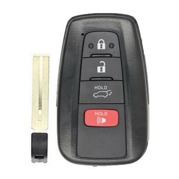 3 1 Buttons Smart Remote Control Car Key Case Shell com FOB para CHR RAV4 Prius Camry 2018 20192822