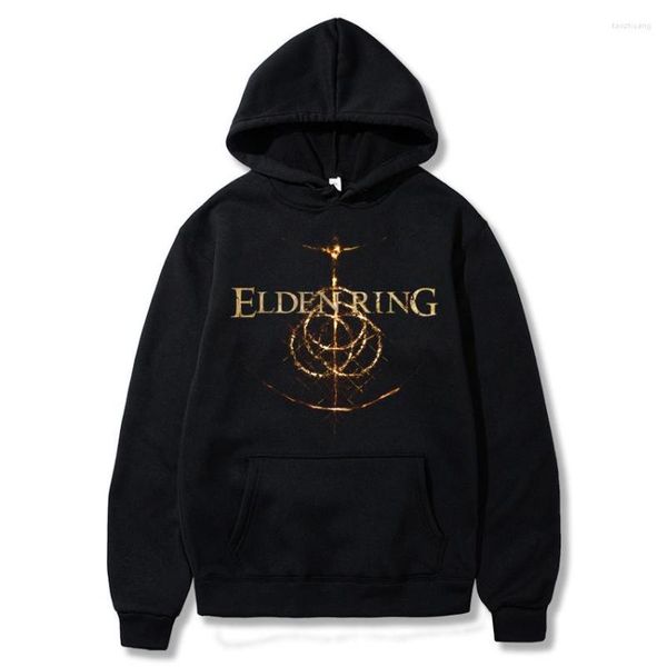 Erkek Hoodies 2023 Est Elden Yüzük Oyunu Logo Baskı Sokak Giyim Erkekler Kadın Büyük Boyu Sweatshirt Hoodie Harajuku Erkek Külot Giyim