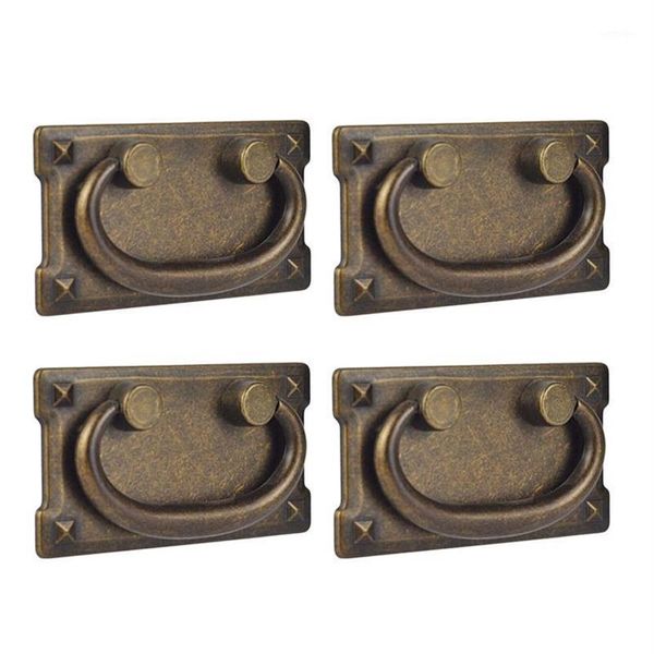 Parti Dekorasyonu 4pcs Vintage Antika Bronz Çekmece Çekme Çekme Kabine Kapı Mobilya Tut Hands270u