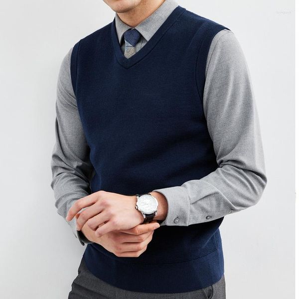 Мужские жилеты Высококачественные хлопковые свитера для мужчин.