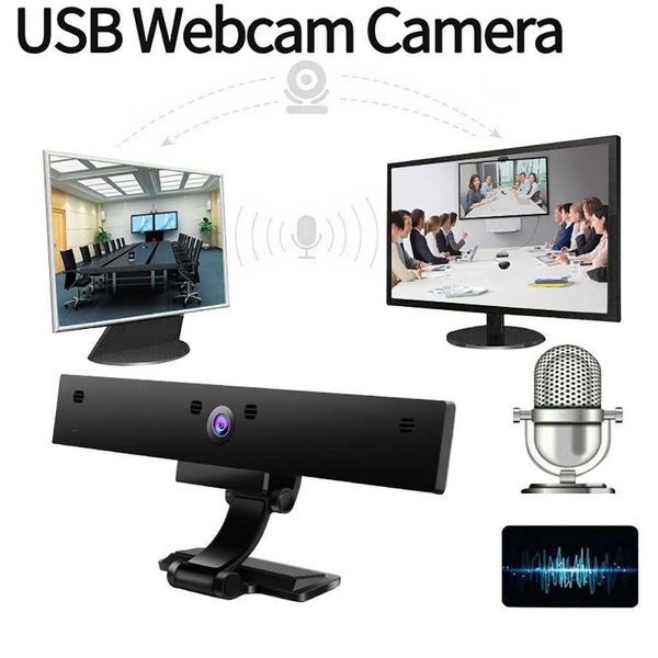 Webcam Webcam webcam 1080P con microfono LED per PC desktop