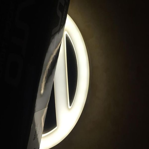 11cm LED Logo Light Bianco Blu Rosso 4D LED Badge per auto 12V Luci posteriori per emblema per VW2539979255w