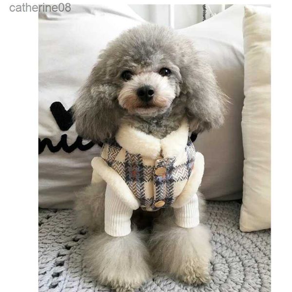 XXS-3XL Casaco para animais de estimação Roupas de inverno Roupas quentes para cães Colete e macacão para cães pequenos Bichon Shih Tzu Roupas para cachorros 8452 L230621