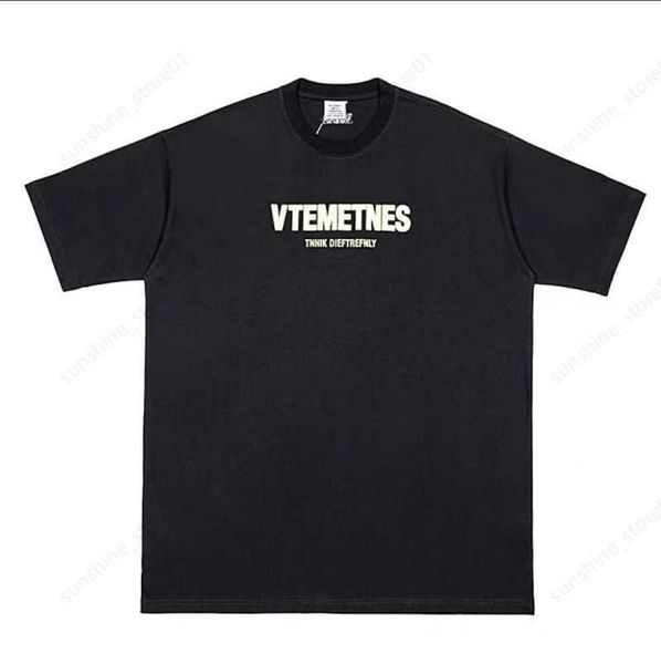 Vetements T-shirt Uomo Donna 1 Alta qualità Non ho fatto niente, ho appena avuto fortuna T-shirt Top T-shirt a9