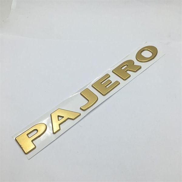 1 Pz 3D PAJERO ABS Car Emblem Badge Body Side Logo Car Stickers Decal per Mitsubishi274a