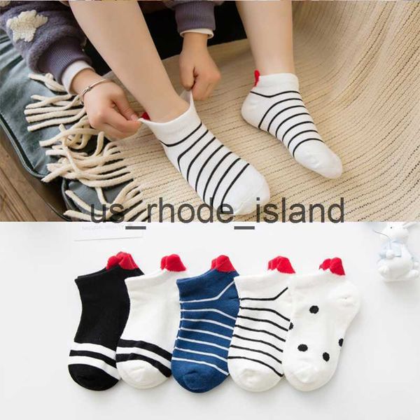 Kinder 5 Paare/los 1-12Y Nette Reizende Kurze Baby Rotes Herz Panda für Mädchen Baumwolle Sommer Mesh Nette Neugeborene junge Kleinkind Weiße Socke x0727