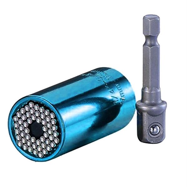 Conjunto de cabeça de chave de torque 2 peças Adaptador de luva de soquete universal Furadeira elétrica Catraca Bucha Chave inglesa Ferramentas manuais múltiplas #LL224S