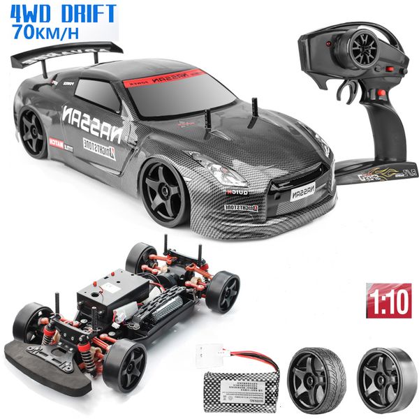 CARE RC ELECTRIC 1 10 4WD Provo de choque de alta velocidade Veículo de 70 km Competição de deriva Racing Cross Country Boy Children's Remote Control Toy 230727