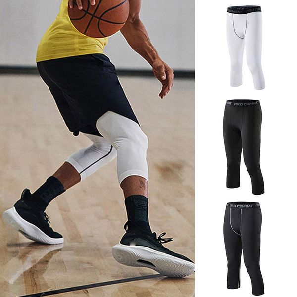 Calça Masculina Calça Masculina Esportes 34 Cropped Legging Correndo Masculina Joggers Compressões Elásticas Calça de Treino Futebol Basquete 230727