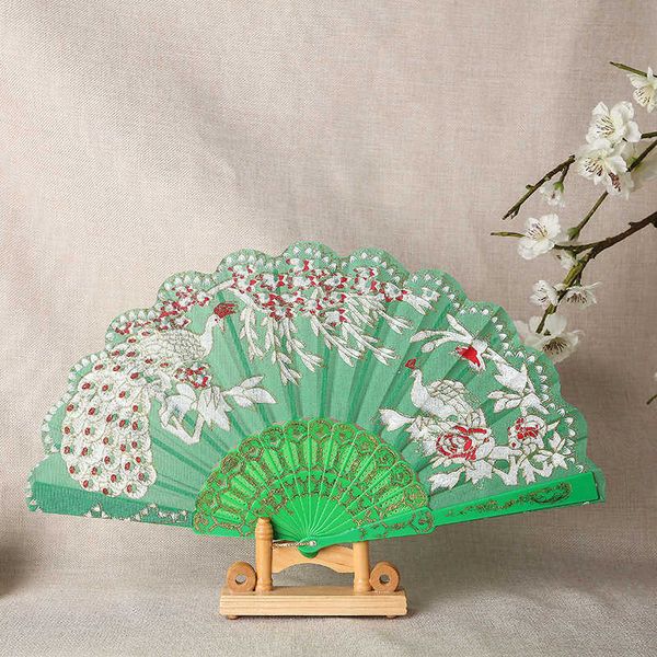 Prodotti in stile cinese Nuovo fan in stile cinese Dancing Lady Fan Wedding Fan Fraing Gold Powder Fan