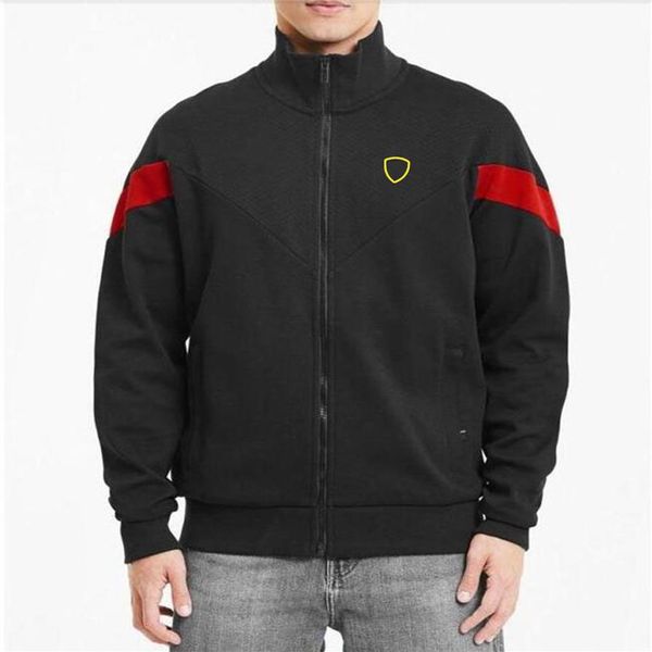 2021 Tuta da corsa di Formula 1 personalizzata f1 auto logo team cerniera a maniche lunghe giacca soft shell autunno e inverno più velluto caldo 1989