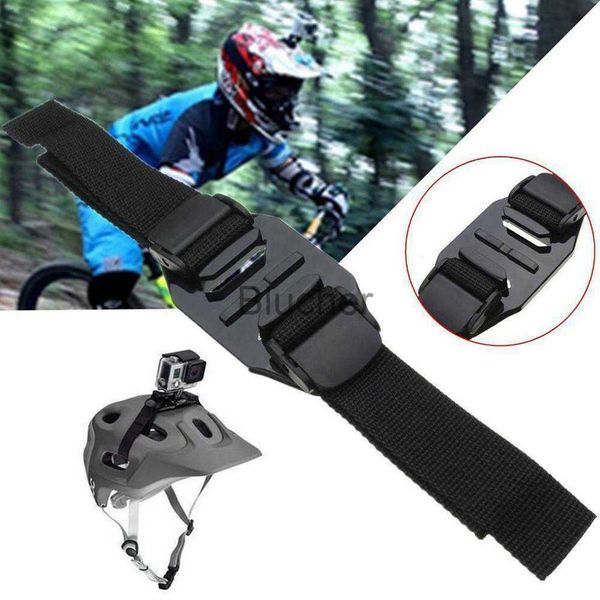 Acessórios para bolsa de câmera Capacete de bicicleta ventilado Correia de cabeça de segurança Adaptador de montagem para GoPro Hero 5 NKShopping x0727