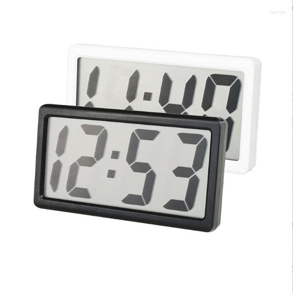Relógios de mesa Relógio de mesa digital Grande número Tela LCD com suporte dobrável e orifício para pendurar