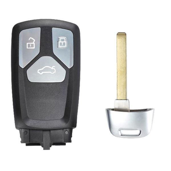Ersatz-Smart-Remote-Autoschlüsselgehäuse mit 4 Tasten, ungeschnittener Notfall-Schlüsselanhänger für TT A4 A5 S4 S5 Q7 SQ7 2017 UP7634856199i