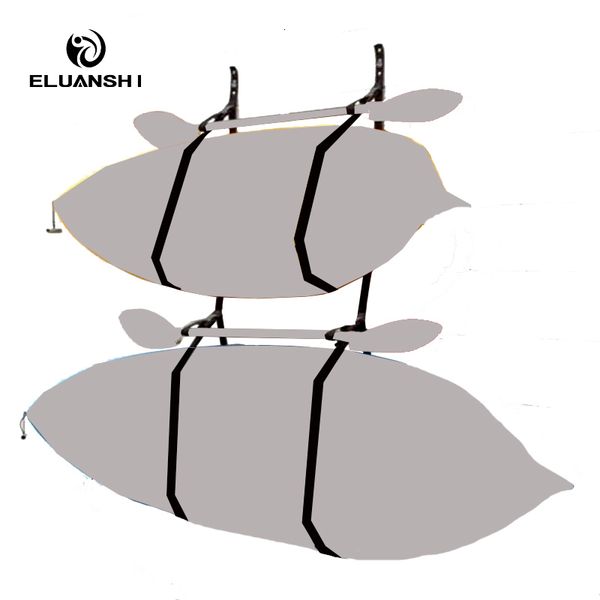 Kayak Accessories Webbing Hanger Strap - Set di 2 paddle kayak de pesca bateau canoa gomma pesca Accessori per barche SUP Tavola da surf marine nero 230727