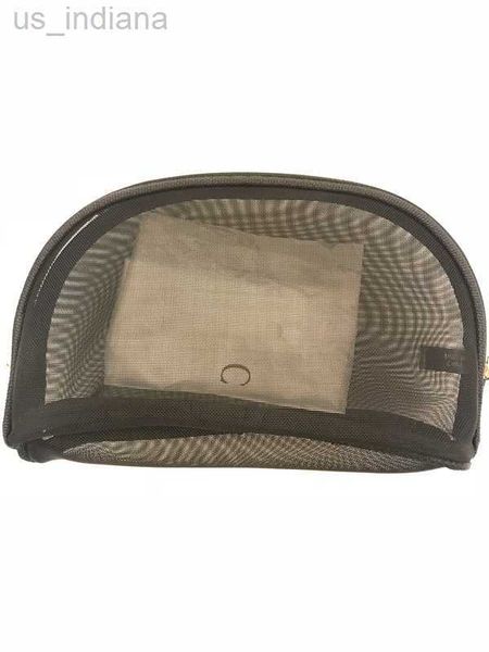 Custodie per cosmetici NUOVA moda Borsa per trucco con cerniera in rete nera Elegante custodia per cosmetici di bellezza vintage Borsa per organizer per trucco classica Custodia per toilette calda Z230728