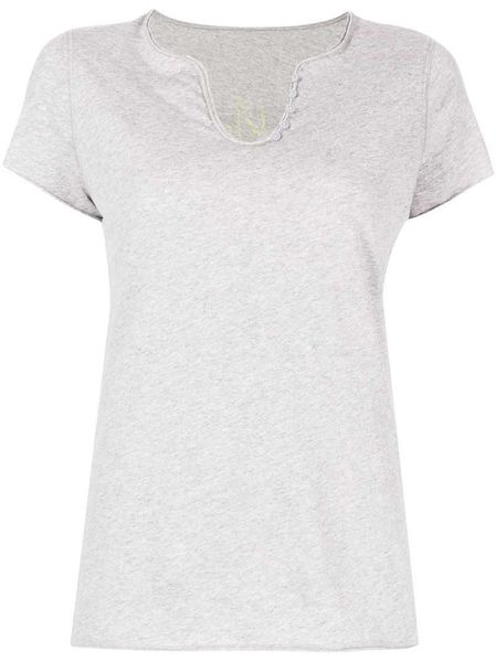 Zadig Voltaire designer camiseta Deusa Impressão Digital Clássico V-Neck Algodão Mulheres Manga Curta T-Shirtt camisa Clássico moda tops polos grandes