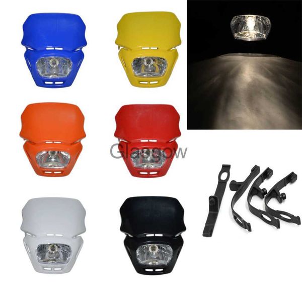 Illuminazione moto Universale Moto Cupolino Off Road Motocross Enduro Faro anteriore per MX SX EXC XCF SXF KLX WR DRZ Kawasaki x0728