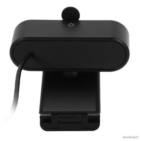 Webcams 4K Webcam Plug para computador com tampa de lente para gravação de vídeo R230728