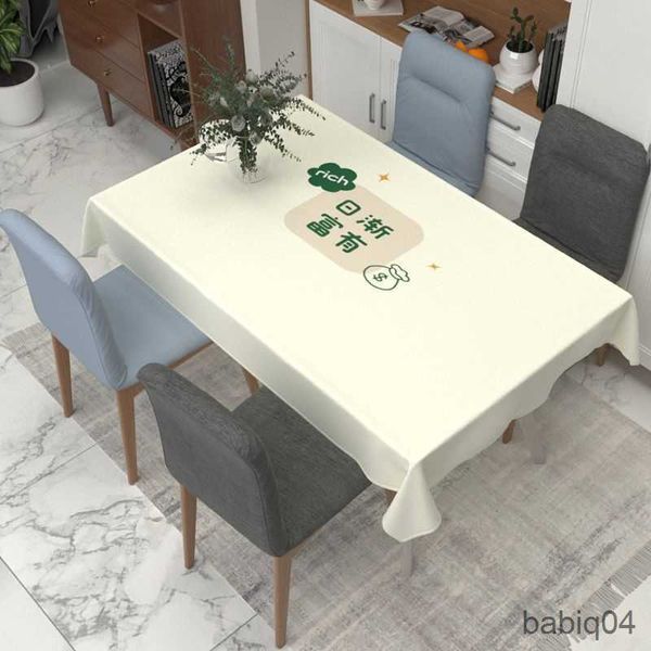 Toalha de mesa à prova d'água e resistente a óleo Mesas compridas e quadradas podem ser feitas de toalhas de estilo europeu Toalhas de mesa de arte de pano R230726