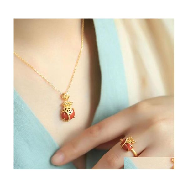 Другие модные аксессуары ожерелье женская чайная темперамента ошейма с воротником древнее золото chinoiserie в стиле мира Пжан Пендан OTP1E