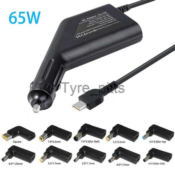 Carregadores 19V 3.42A 20V 3.25A 65W Universal Car Charger USB Type C Laptop Power Supply Adapter para Hp Asus Acer Dell Lenovo Car PC Charger x0729