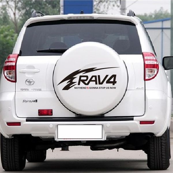 Para adesivos de carro Toyota Refletivos RAV4 capa de pneu sobressalente decalques 276L