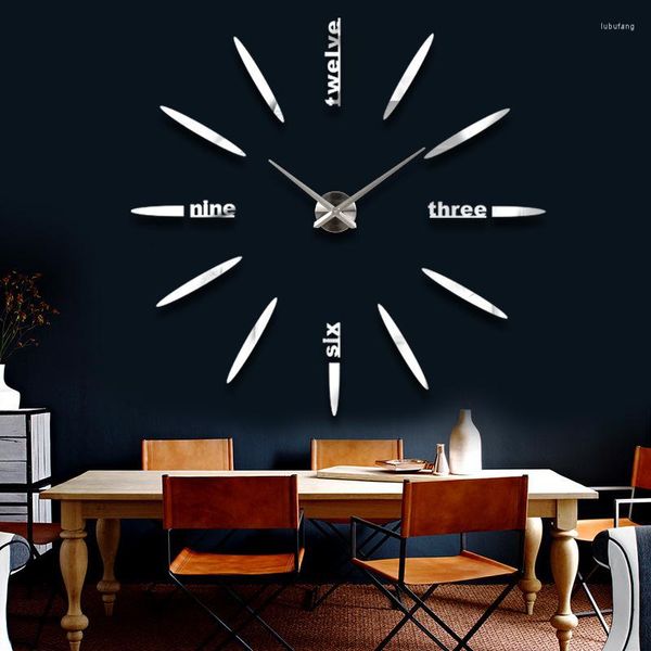 Wanduhren Kreative Diy Uhr Wohnzimmer Große Größe Aufkleber Nordic Einfache Moderne Design Aufkleber