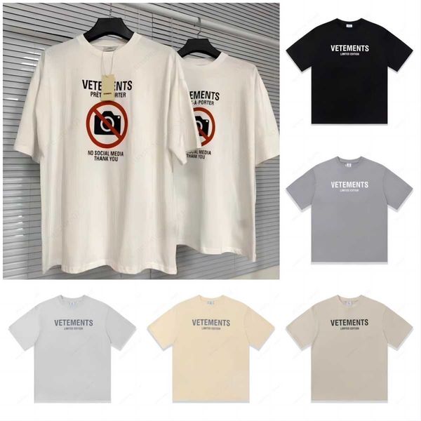 Vetements t gömlekler renkli gökkuşağı şeker nakış vetementleri üst tees 2018 erkek kadın 1: 1 moda gündelik vetementler t-shirt y19060602