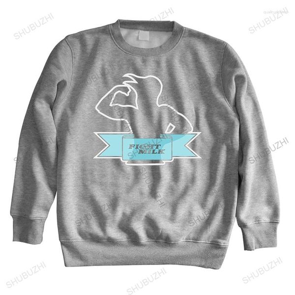 Männer Hoodies Mode Kampf Milch Benutzerdefinierte Schwarz Sweatshirt Größe S-2XL Casual Langarm Streetwear Baumwolle Oansatz Hoodie Euro