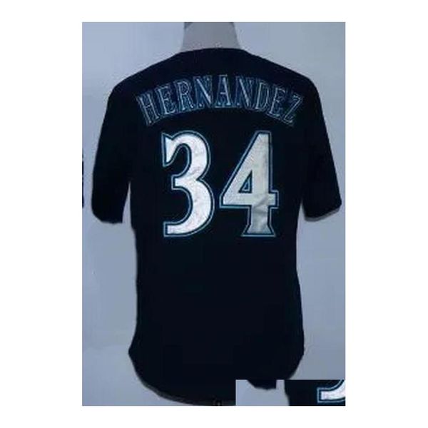 Roupa de ioga com desconto 34 Hernandez Green Blue Stitched Jersey Shirts Tops 32 Walker Baseball Jerseys Mens Fashion 51 Wear Drop Delive Otqxe