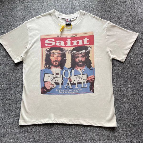 T-shirt Uomo Donna Street Hip-Hop T-shirt vintage oversize T-shirt