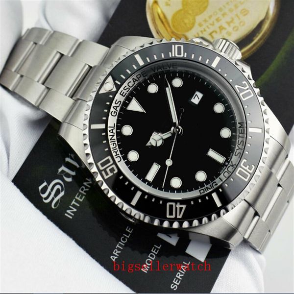 Новые мужские часы Deep Ceramic Bezel Sea-Dweller 126660 44 мм Становой стальной скопление.