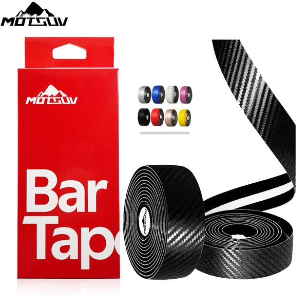 Компоненты велосипедных рулей Components Motsuv Road Bicycle Hardine Grinder Pattern Eva Pu Bar Tape Soft Cycling Dampling с 2-й барной пробкой против скольжения ударных ремней 230727