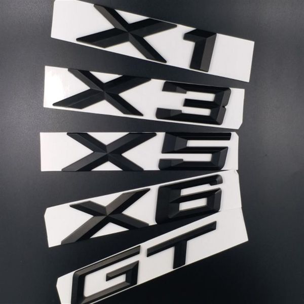 New Car Styling ABS Black X1 X3 X5 X6 Rear Boot Emblem Auto Badge Sticker297mAuto & Motorrad: Teile, Auto-Tuning & -Styling, Karosserie & Exterieur Styling!