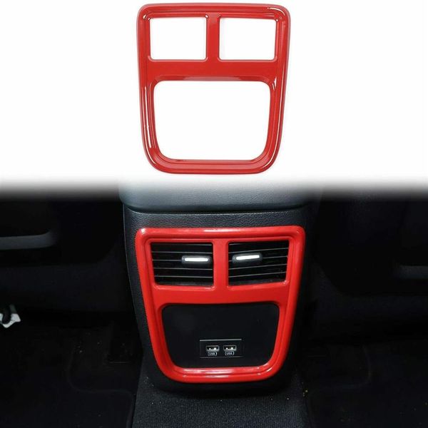 Задний подлокотник кондиционера выходы вентиляционного отверстия для Dodge Charger 2011 UP Auto Interior Accessories Red308y
