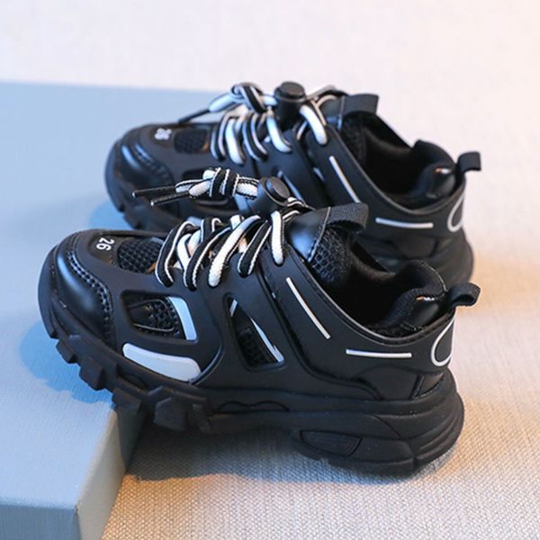 Детская дизайнерская обувь, повседневные модные кроссовки для мальчиков и девочек, вечерние кроссовки на платформе для папы, детские спортивные кроссовки для малышей, размер 23-37