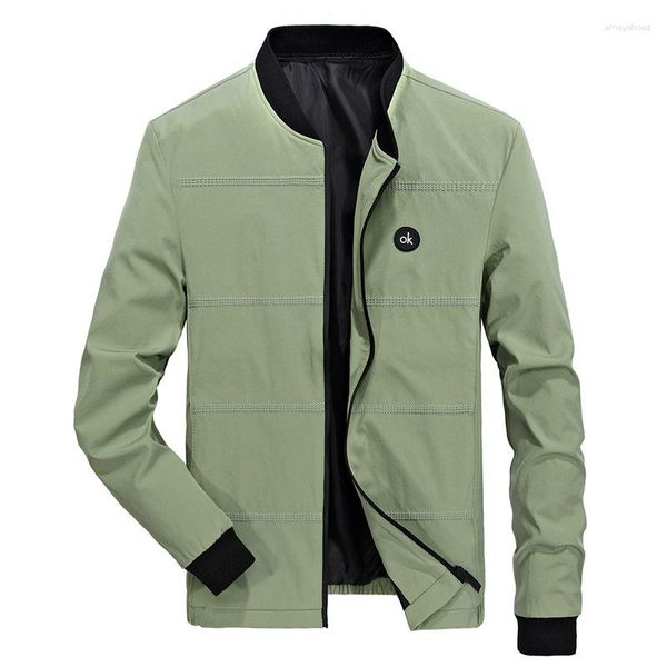 Männer Jacken 2023 Frühling Herren Herbst Lässige Einfarbige Mäntel Sportswear Baseball Schlanke Männliche Bomber 4XL