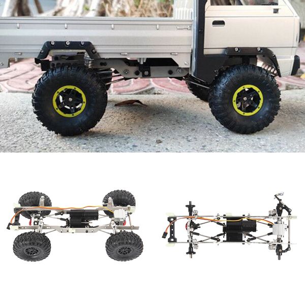 Electric RC CAR 1 10 Metal RC Chassis Kit Kit High Performance Party для 1 10 Scale WPL D12 Замена 230727