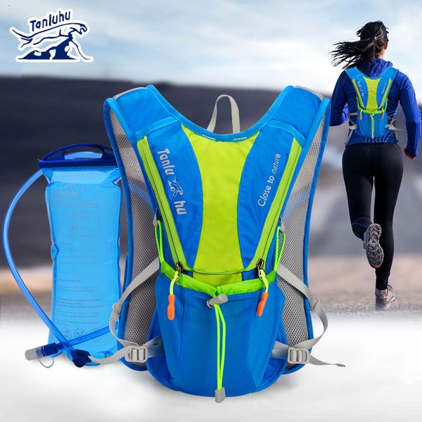 Outdoor-Taschen Tanluhu 675 Ultralight Outdoor Marathon Laufen Radfahren Wandern Trinkrucksack Pack Weste Tasche für 2L Wasserbeutel Blase Flasche 230727