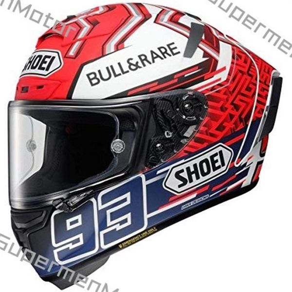 Shoei Full Face X14 93 Marquez BLUE ANT Motorradhelm Mann Reiten Auto Motocross Racing Motorradhelm-NOT-ORIGINAL-helmet2735