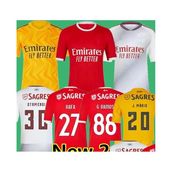 Yoga Outfit 22 23 Fans Player Version Soccer Jersey Seferovic Waldschmidt Pizzi Rafa Darwin G.Ramos 2021 2022 Home Away Masculino Kids Kit Ot48Y