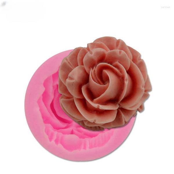 Backformen Bloom Rose Silikon Kuchenform 3D Blume Fondant Cupcake Gelee Süßigkeiten Schokolade Dekoration Werkzeug FQ2825