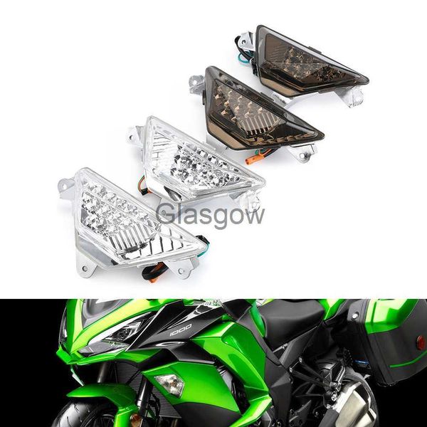 Moto di Illuminazione Del Motociclo LED Anteriore Indicatore di Direzione Luce Per KAWASAKI NINJA 250 300 400 650 1000 ZX6R x0728