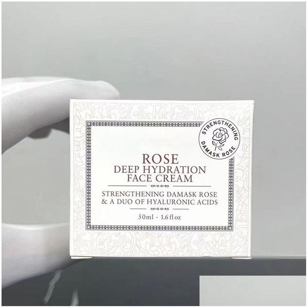 Altri articoli per la salute e la bellezza Cosmetici di marca Crema per il viso alla rosa e tè nero 50 ml Drop Delivery Dhfds