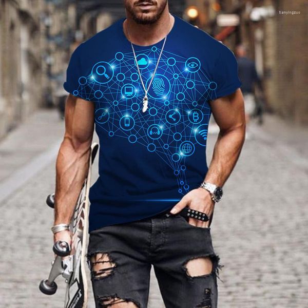 Männer T Shirts T-shirts Outfit Strand Kurzarm Hip-hop Sommer 3D Gedruckt Lustige Tops O Neck Sportswear Harajuku 2023 mode