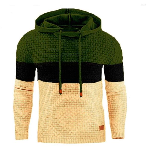 Herren Hoodies Herbst Winter Jacquard Pullover Langarm Hoodie Sweatshirt Jacke