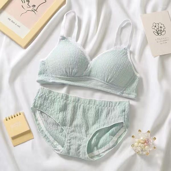 Bras Girls 'Кружевое нижнее белье для женского нижнего белья Специальная серия Специальная серия Anti -Sagging Thin Bra Set Set