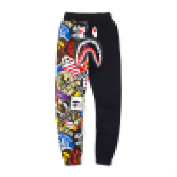 Nuovi pantaloni casual sottili personalizzati con stampa di graffiti A Bathing A Ape